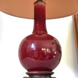 Vintage enamelled porcelain lamp