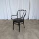 Set of 4 Mix&Match Thonet Style Dining Chairs / Black Bentwood Cane Chairs