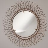 Sun mirror in golden thread 1950 31cm