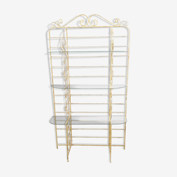 Wrought iron shelf bread toaster