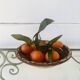 Plat kabyle en terre cuite peinte