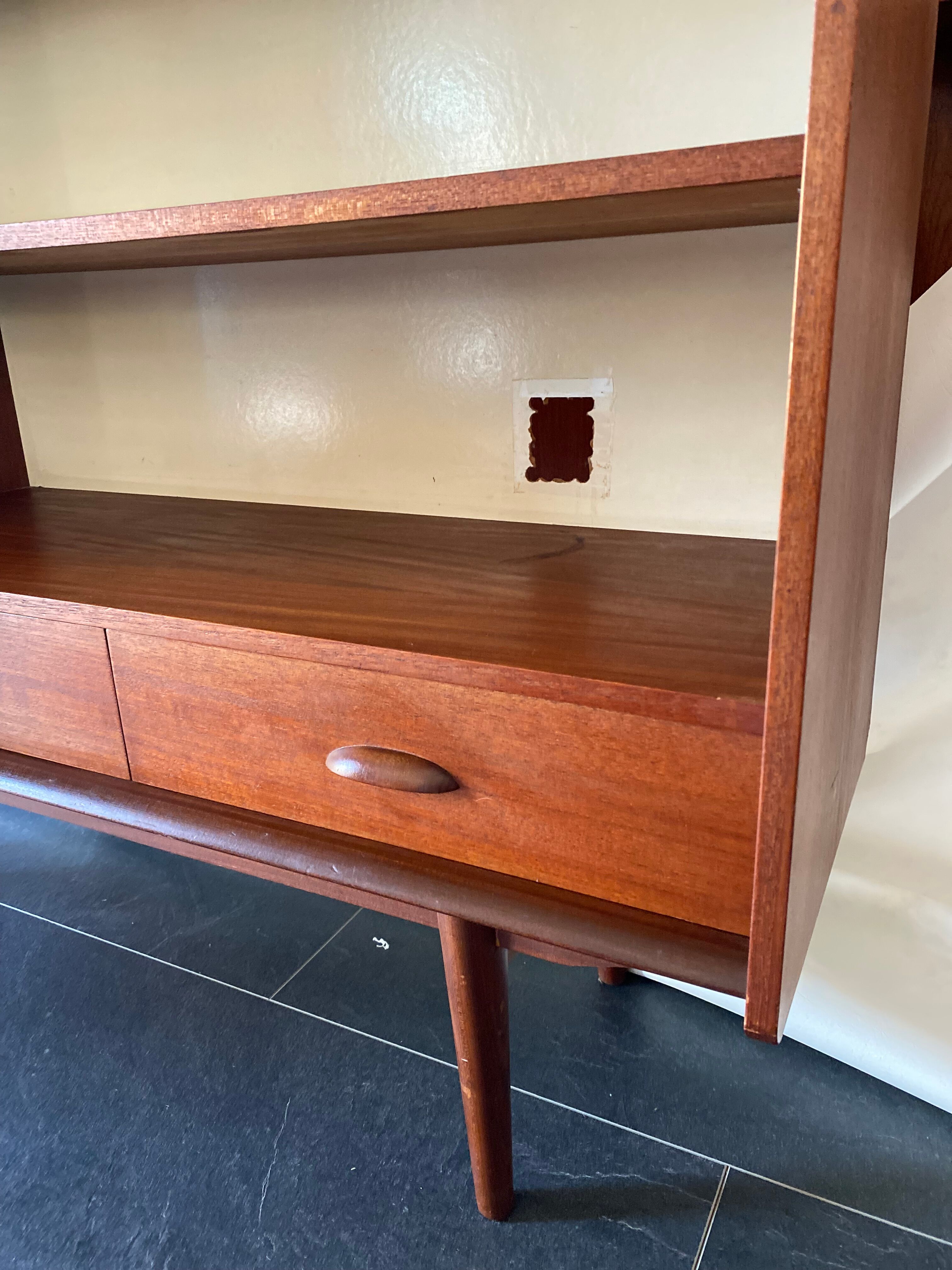 Vintage scandinavian teak high board/bookcase