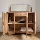 Art Deco oak sideboard with mirror (removable)