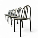 6 Chairs Design by Robert Mallet-Stevens (design from 1930) Production Pallucco Rome On License Ecart