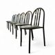 6 Chaises Design by Robert Mallet-Stevens (design 1930) Production Pallucco Roma Licensed by Ecart