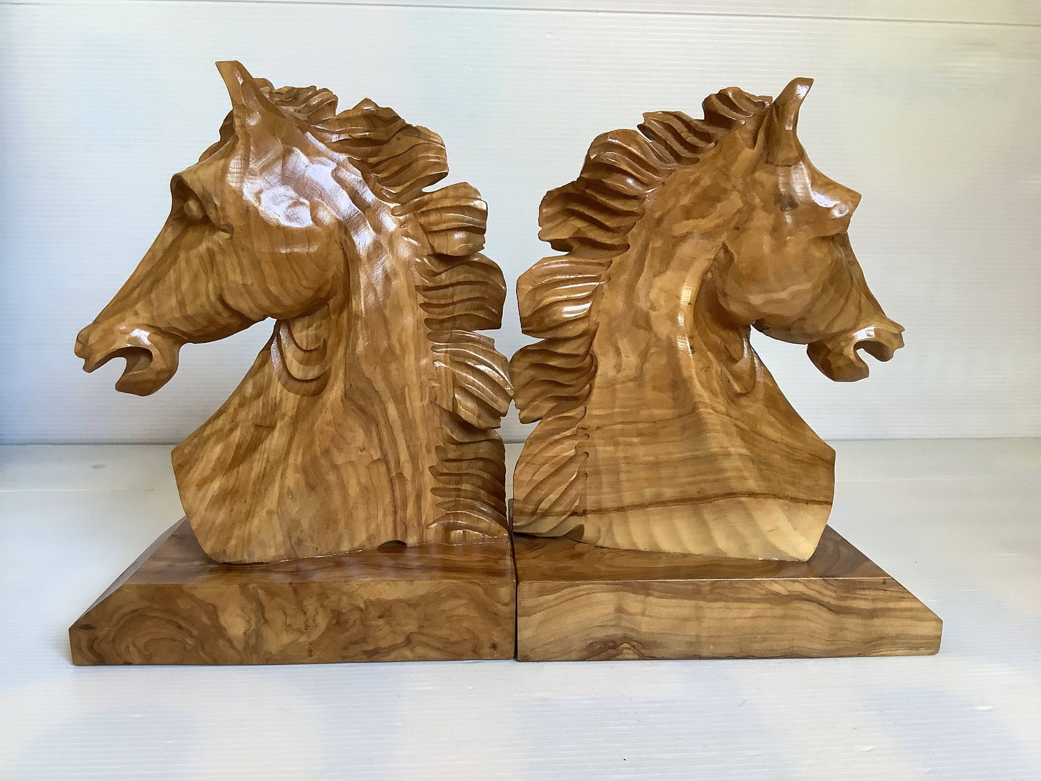 Paire de serre livres chevaux