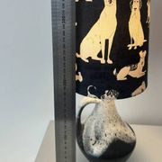 Rare design lamp in ceramic from West Germany by Bay Keramik - cordless, suitable for outdoor use.