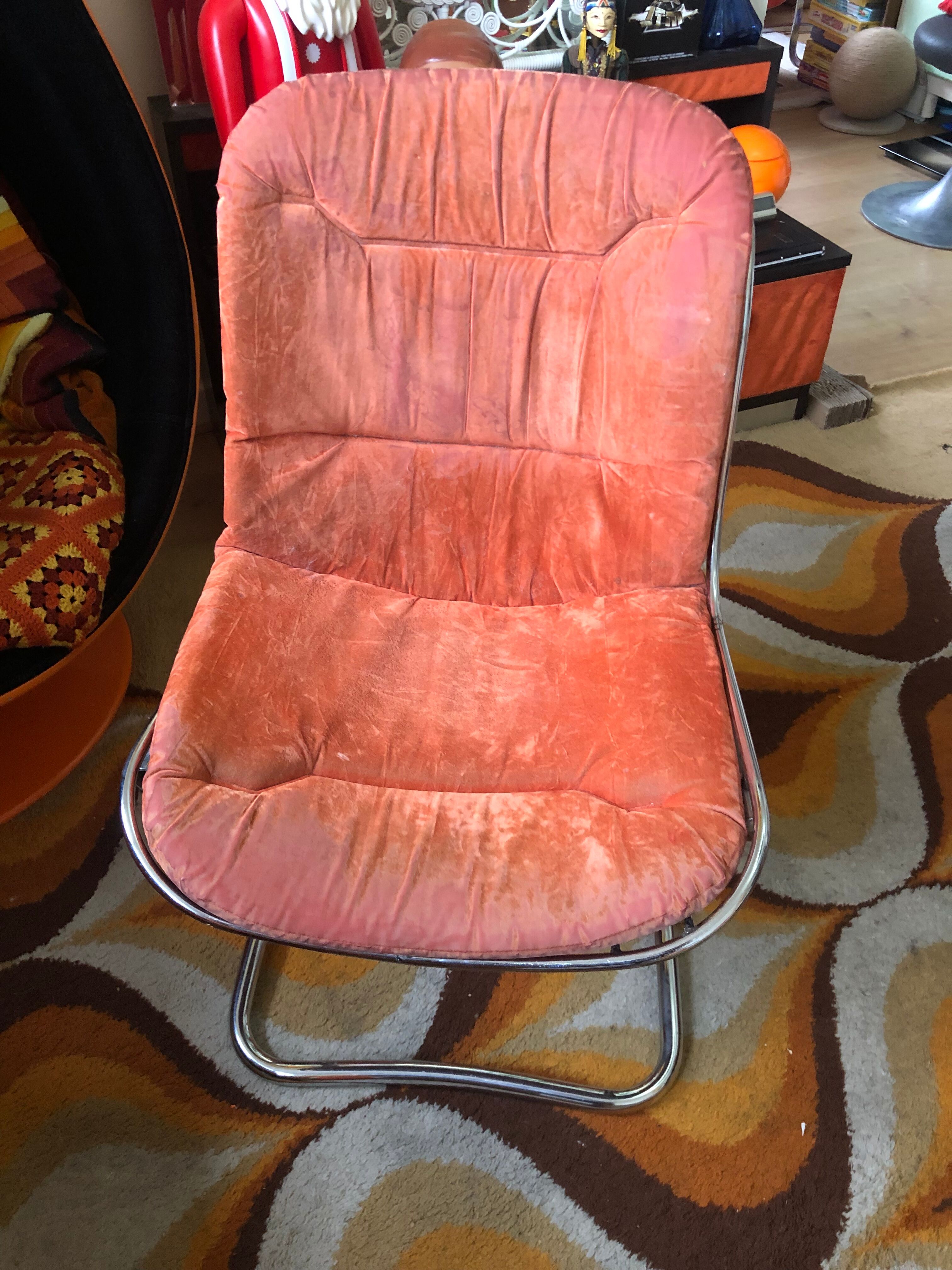 Vintage wired chair 70