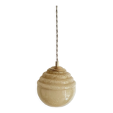 Yellow clichy hanging lamp