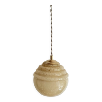 Yellow clichy hanging lamp