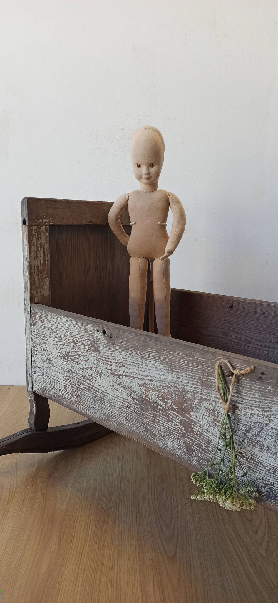 Old, antique cradle.