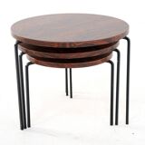 Round nesting tables 'Eindhoven' mid century