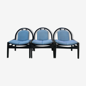 3 fauteuils Baumann modèle Argos