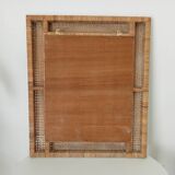 Vintage Boho rattan mirror from the 60s/70s 73*61 cm