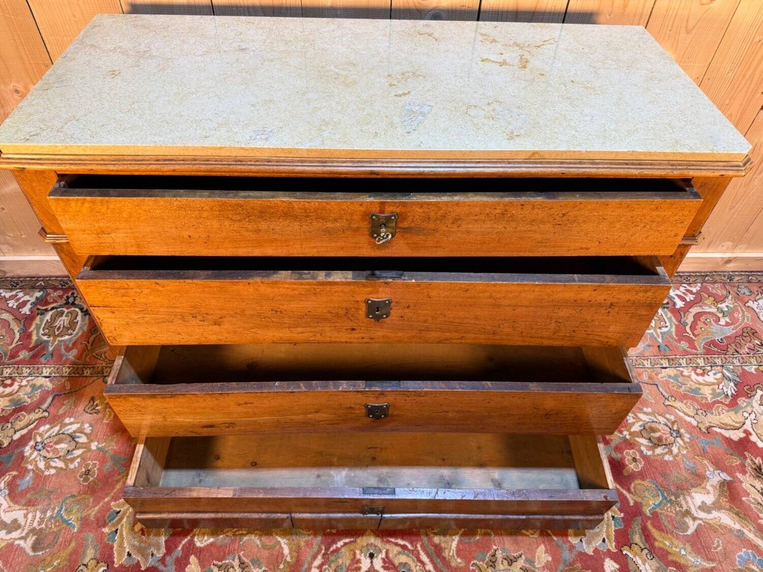 Louis Philippe period walnut commode