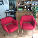 Pair of renovated "Conference" armchairs