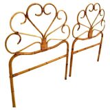 Vintage bamboo bed frames, Italy 1970 's