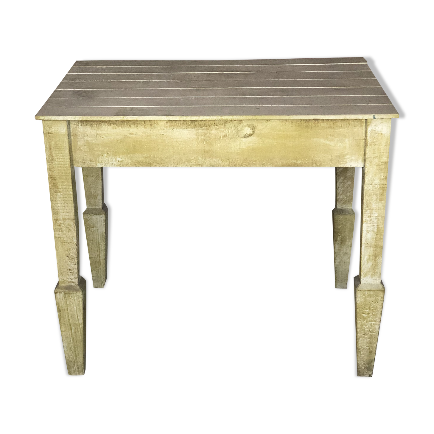 Table in light green patinated fir 1970