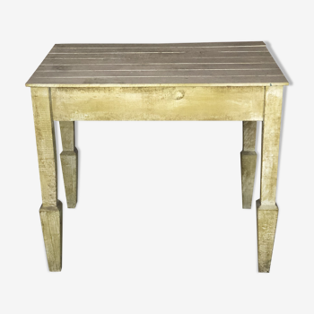 Table in light green patinated fir 1970