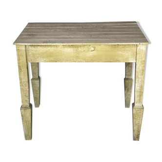 Table in light green patinated fir 1970