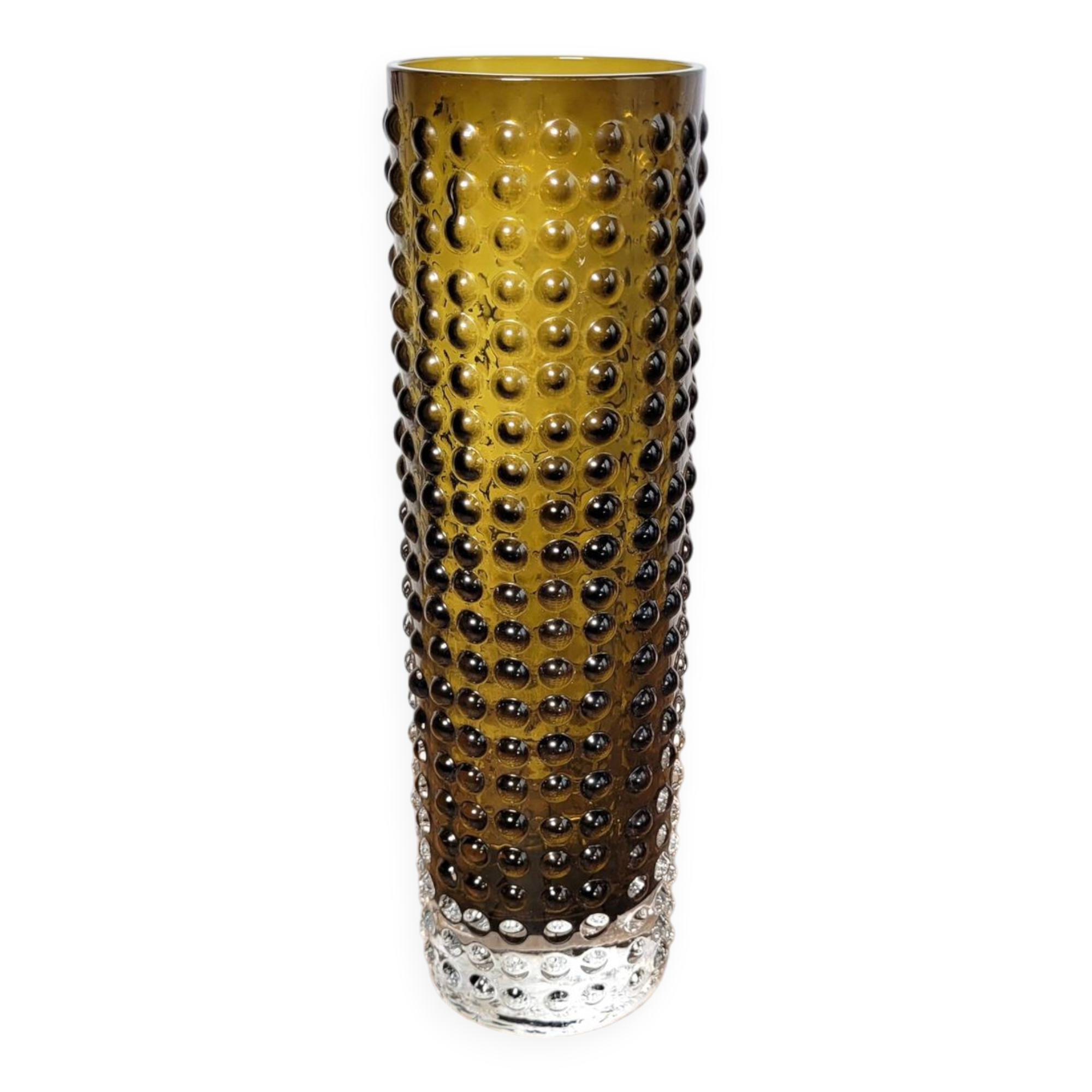 Vintage vase with bubble patterns