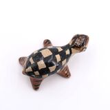 Moroccan Ideqqi ceramic turtle, 1970s