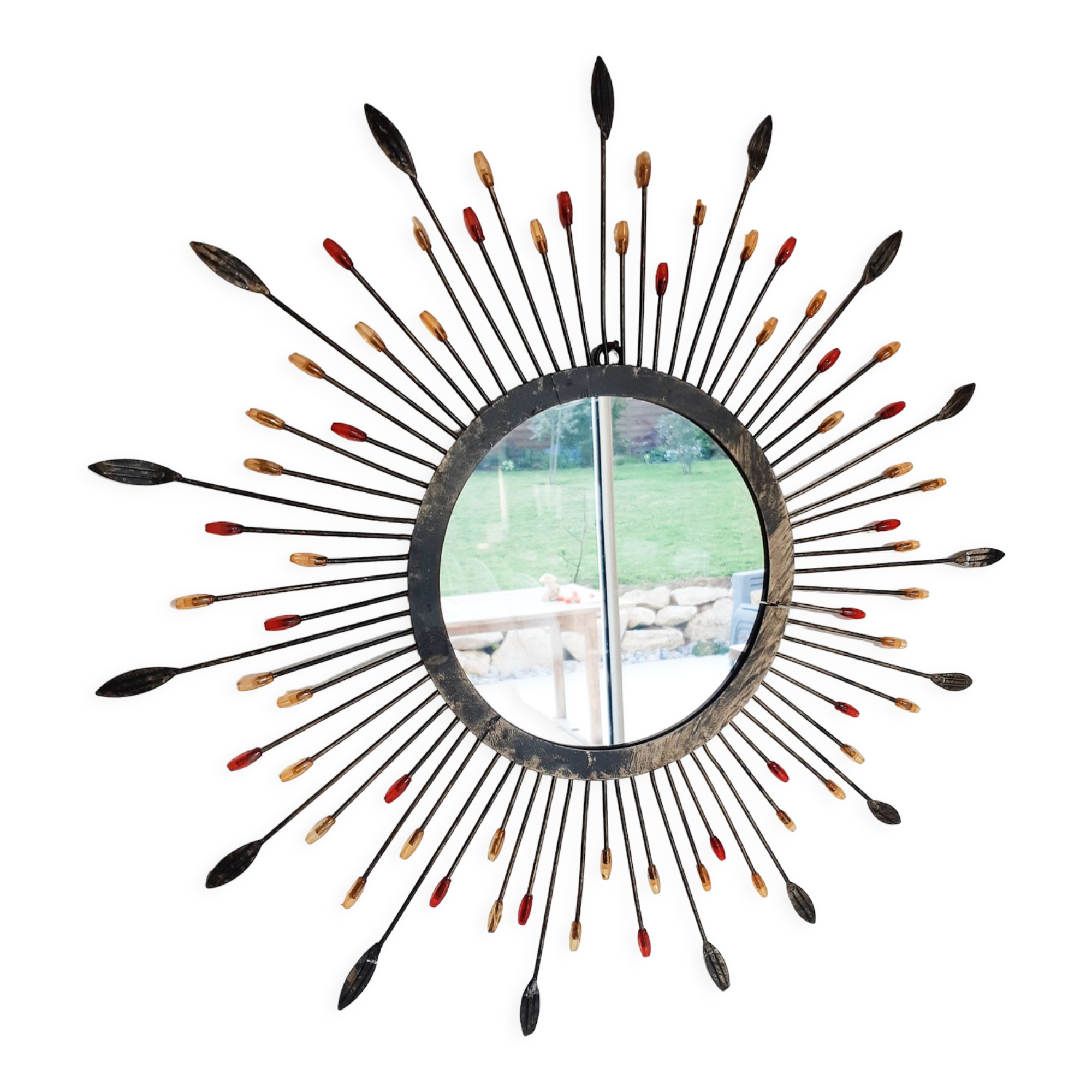 Metal sun mirror , 43 cm