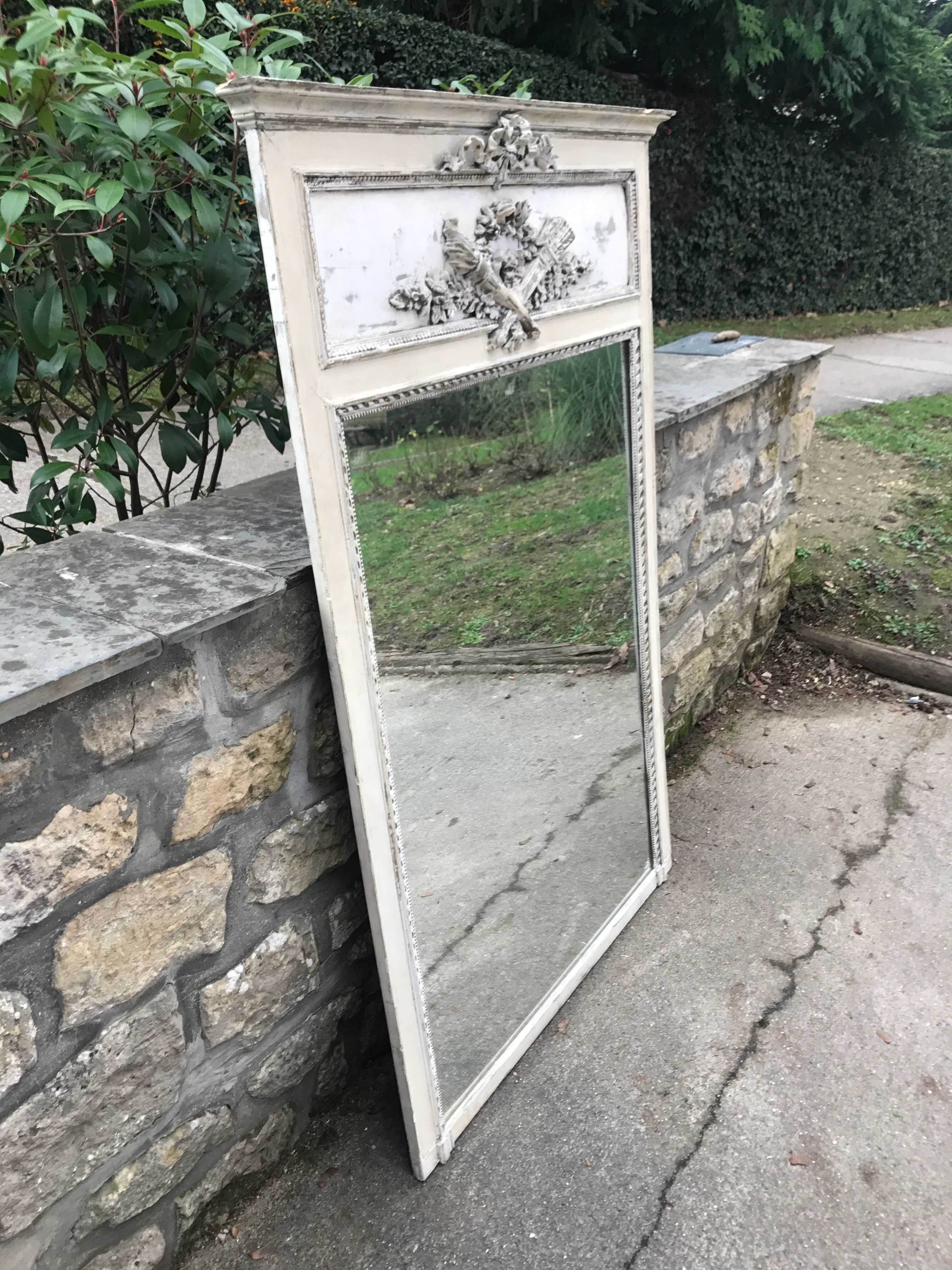 Large trumeau mirror 167x99cm