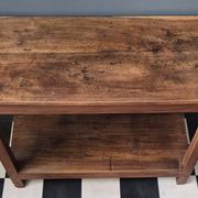 Ancienne Desserte Console  Table d'appoint en bois massif chevillé