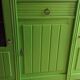 Art Deco Gin Buffet, painted in Farrow and Ball with a William Morris-inspired interior