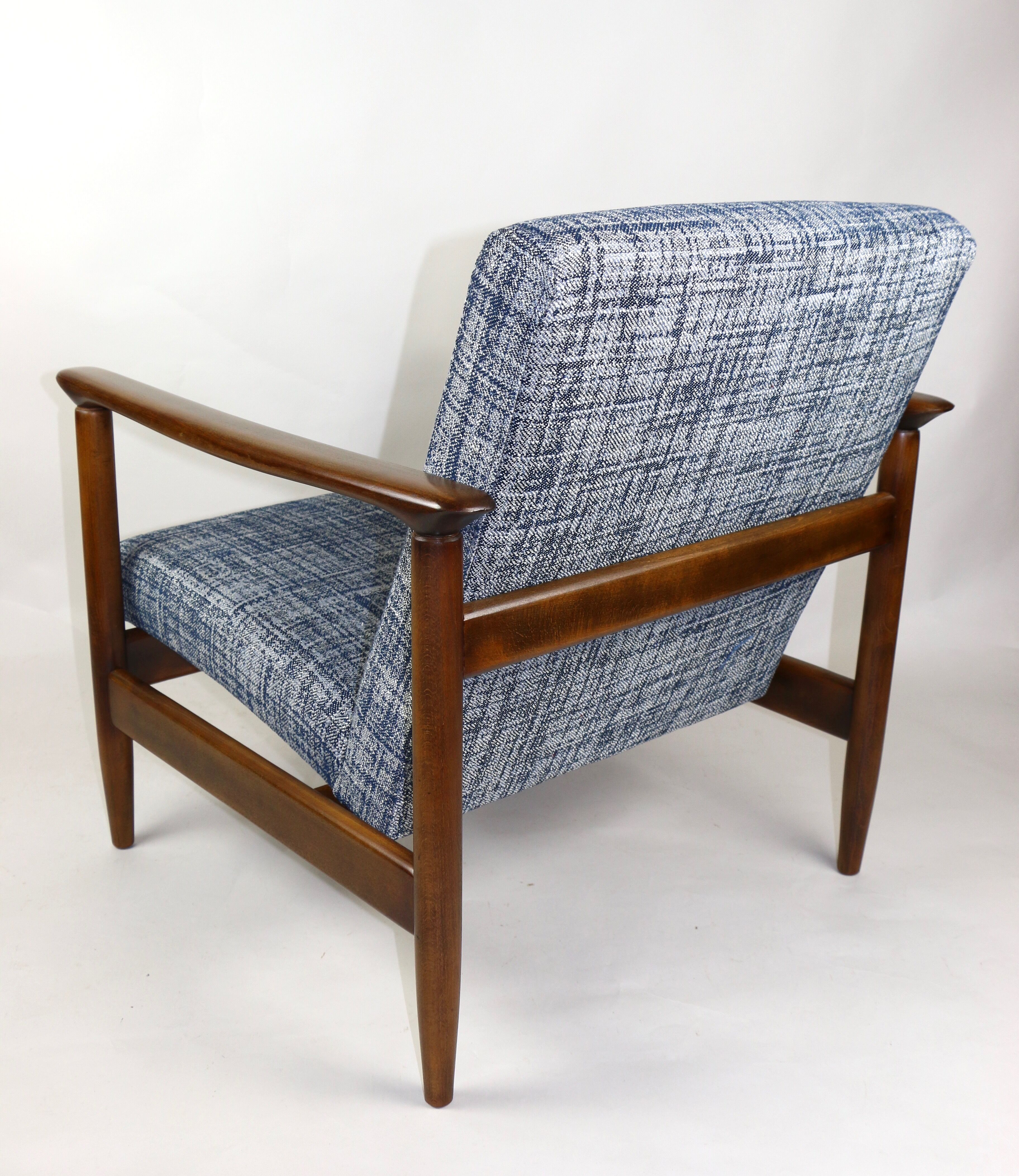 Fauteuil bleu par Edmund Homa, années 1970
