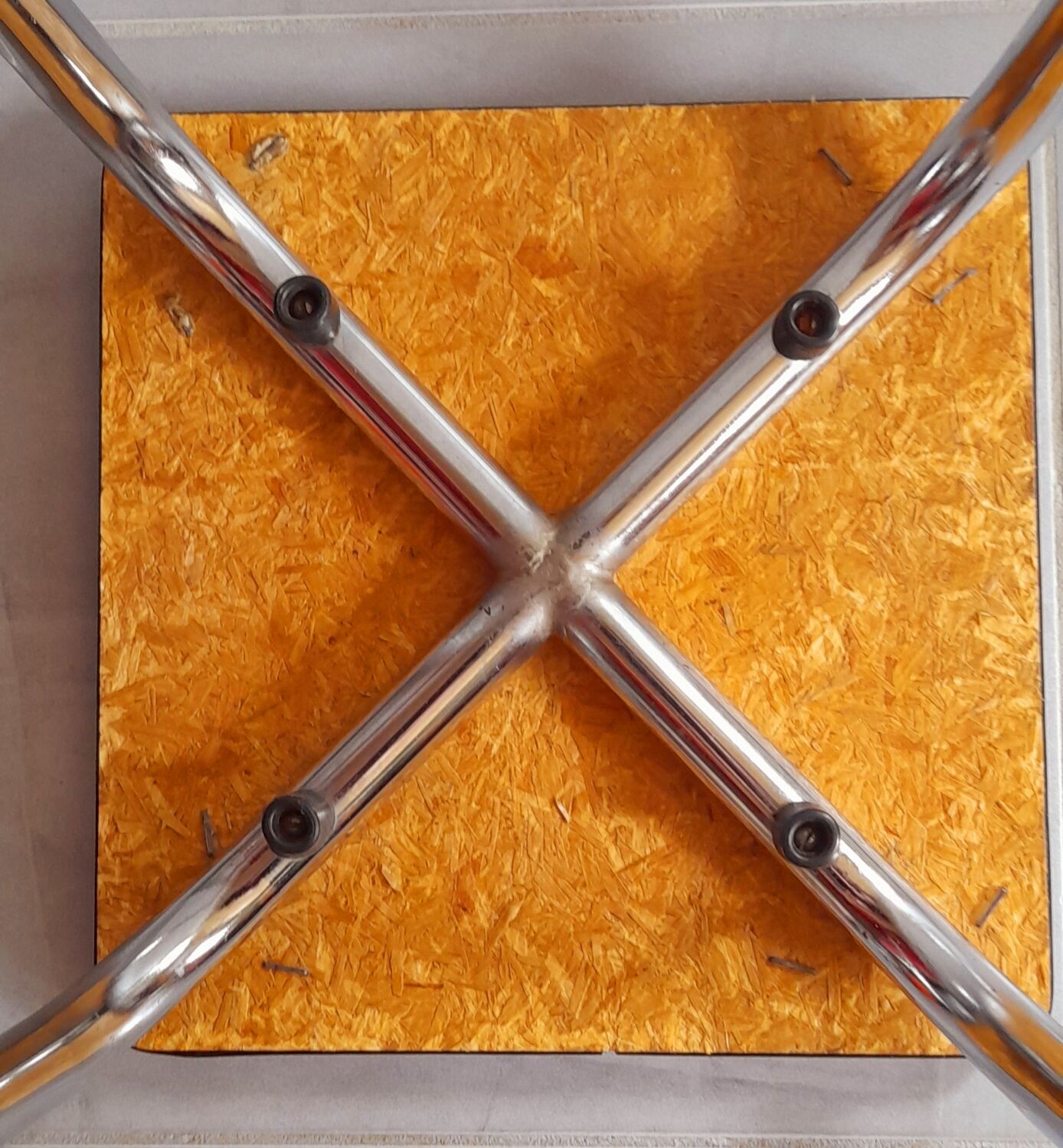 Green formica stool 60s