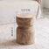 petite Table basse cylindrique en bois massif rétro