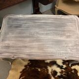Patinated white coffee table
