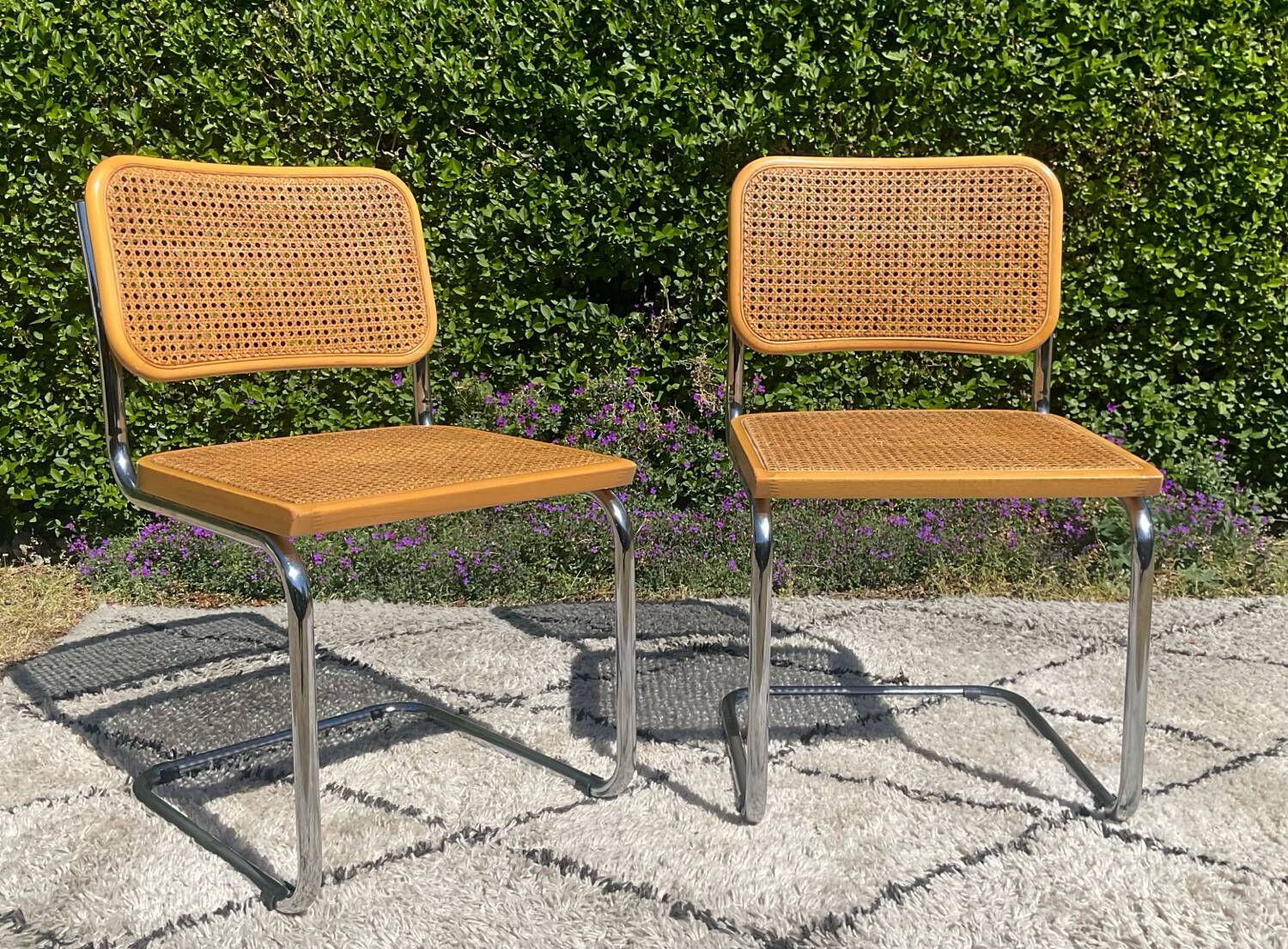 Paire de chaises Marcel Breuer Cesca B32