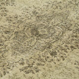 Handmade oriental beige carpet 200 cm x 298 cm