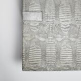 1970s Faux Crocodile Skin and Marble Coffee Table