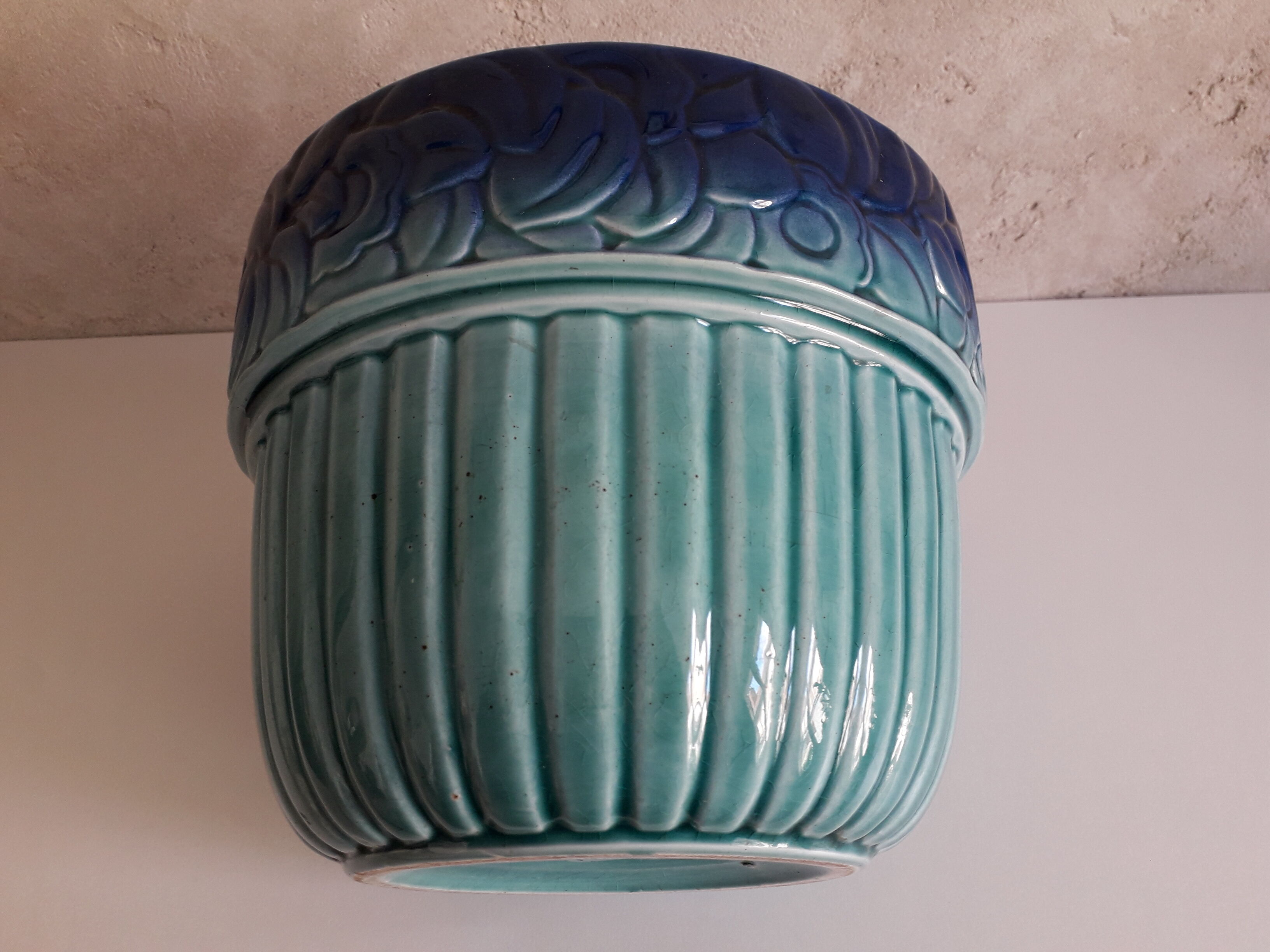 Art Deco Orchies splash pot cover