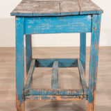 Rustic blue table