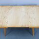 1960s Beech Coffee Table with Glass Top , Czechoslovakia