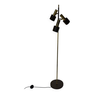 Lampadaire vintage moderniste - marron 1960