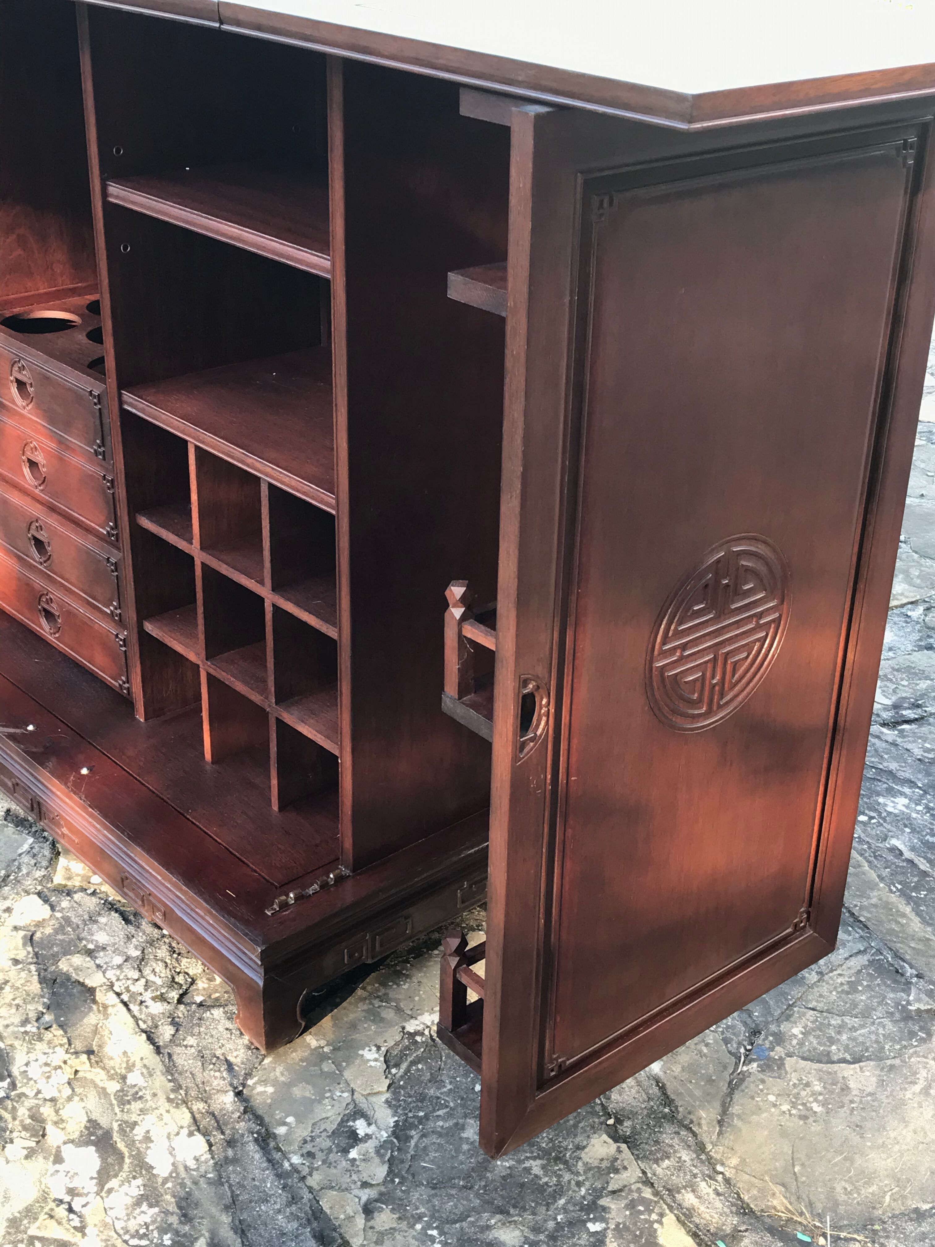 Art Deco rosewood bar