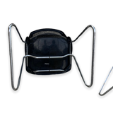 Set of four black Scandinavian chairs, design 70