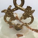 Marble and bronze ashtray