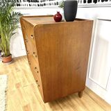 Vintage chest of drawers compass feet