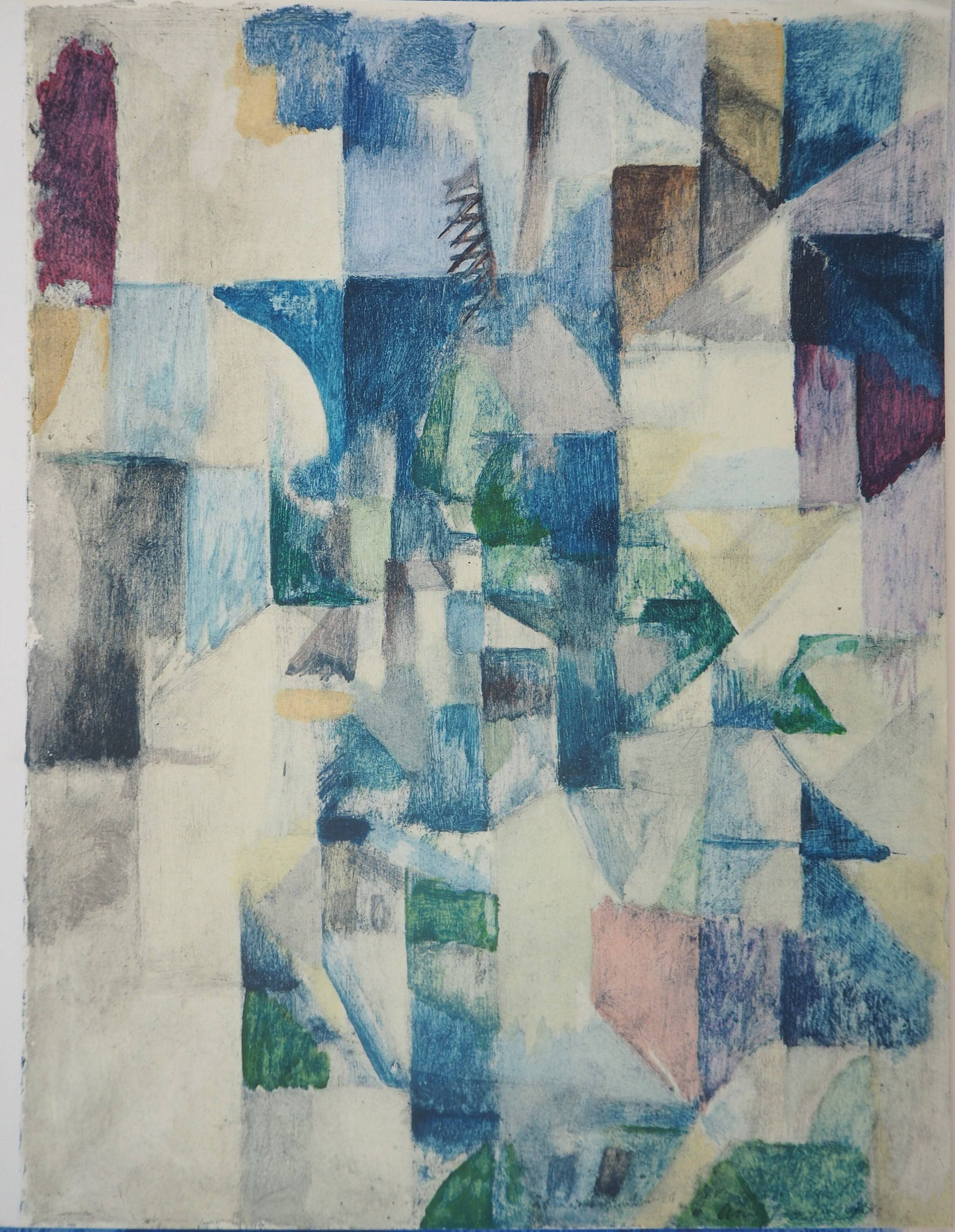 Robert delaunay: window on the city - original stencil