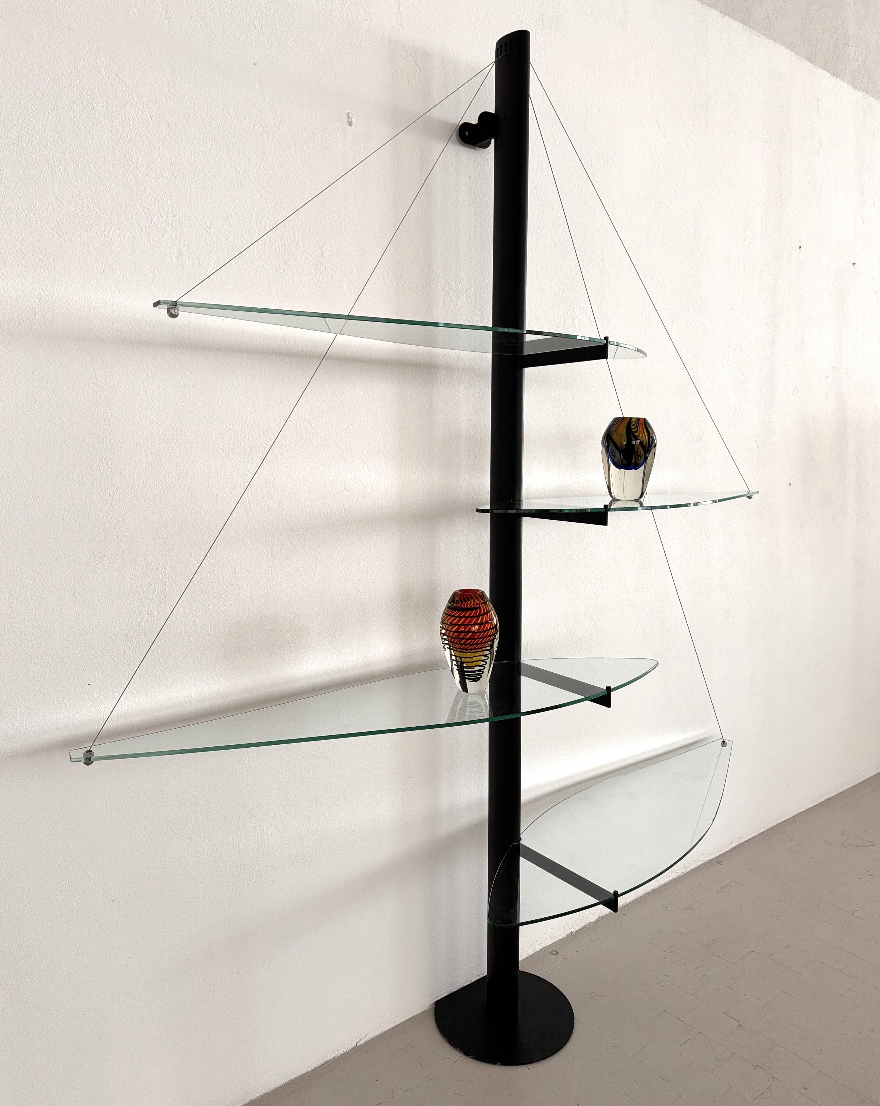 Italian Vintage Shelf Fiordiluna by Tobia Scarpa for Goppion, 1950s