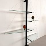 Italian Vintage Shelf Fiordiluna by Tobia Scarpa for Goppion, 1950s