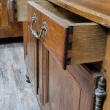 Louis XV period two-part walnut buffet