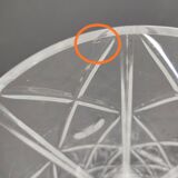 Crystal vase with lozenge decoration, 25.5 cm